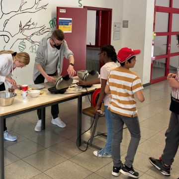 Waffeln backen
